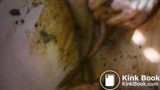 Amateur couple having messy scat sex (Clip 1)