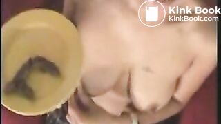 Ebony Senna Pooping And Smearing Shit