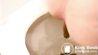 Diarrhea in toilet