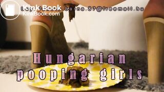 Hungarian pooping girls