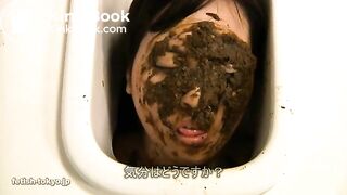 on her face