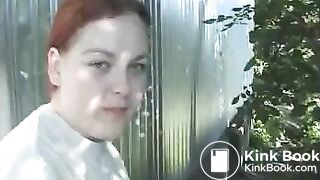 Chubby lady runny poop