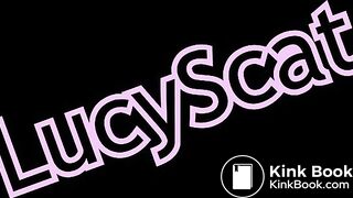 Gagging Blowjob, dirty Handjob and shit smeared dildo!  LucyScat