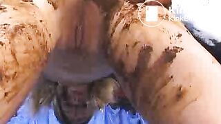 Blonde piss poop