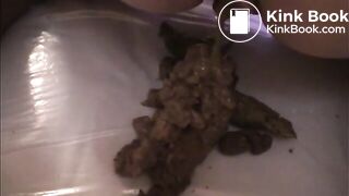 Dirty  wife shitting