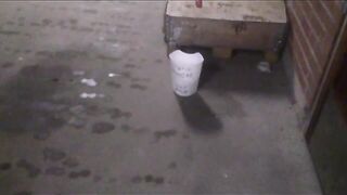 Shitfaced bitch pukes all over herself