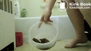shit in bathroom