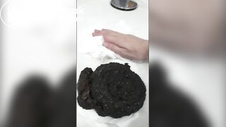 Sexy cow pat in shower