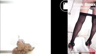 The Goddess Straining in the toilet