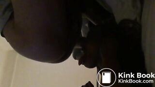 Black Slave Eat shit from ass