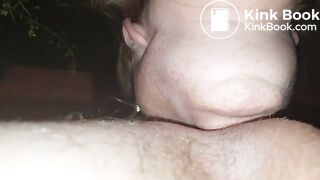 Shit in mouth outside