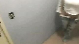 Pretty brunette Mareeva poops