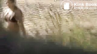 Girls with blue cap poop