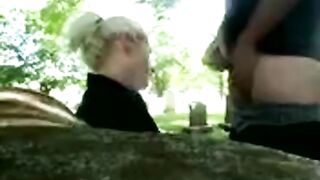 Scat lovers Play Their Dirty Games In Cemetery