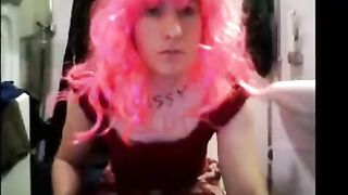 sissy stuffing scat in nose