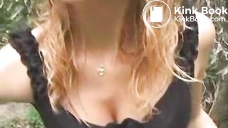 Hot Camryn and her Friend Poop in the Woods