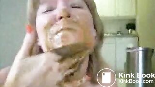 Shit Eating Sluts - Cunt Delux eats for Dad 1