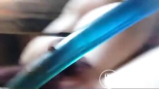 SCAT: She Cleans Her Dirty Dildo