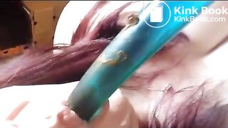 SCAT: She Cleans Her Dirty Dildo