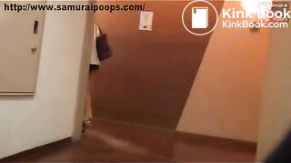 Japanese office girl pooping in the toilet - Unsensored Japanese scat porn videos