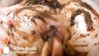 Dirty scat ass fingering