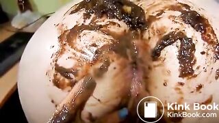 Dirty scat ass fingering