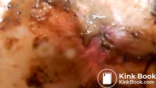 Dirty scat ass fingering