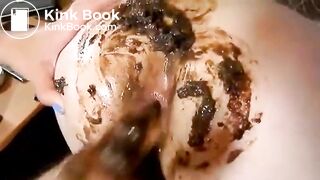 Dirty scat ass fingering
