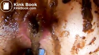 Dirty scat ass fingering