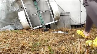 Shitting in public place