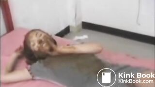 Thai Slut Eating Shit From Boss