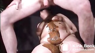 FFat lady in diarrhea