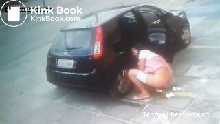 Girl Caught Shitting In Public