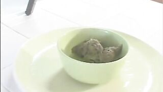 Stunningly Latina Girl Taking Shit