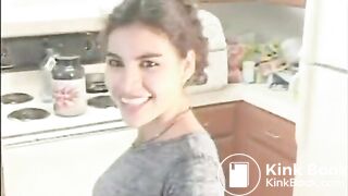 Stunningly Latina Girl Taking Shit