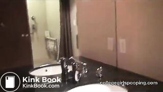 Pretty ebony college girl Denver shits in toilet - Scat Video Collection