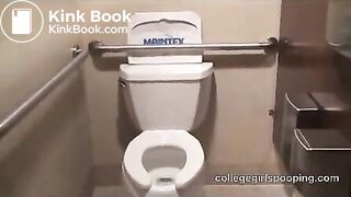 Pretty ebony college girl Denver shits in toilet - Scat Video Collection