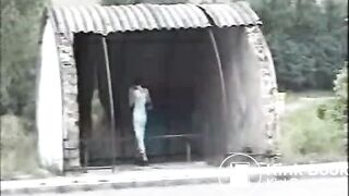 » Pretty skinny body teen pooping a big turd outdoor for mon