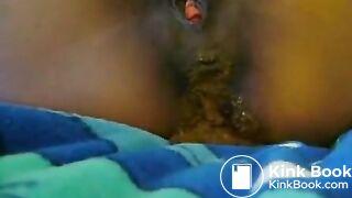 Black Female Pooping
