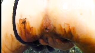 Smearign Shit In The Backyard