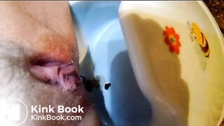 poop into baby potty