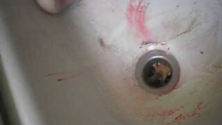 shit in der Dusche