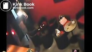 Asian girls puking in a bar