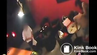 Asian girls puking in a bar