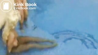 dirty bitches taking a huge dump in a swimming poo