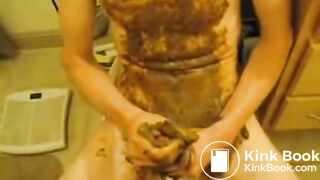 Amateur Shitty Anal In Shower