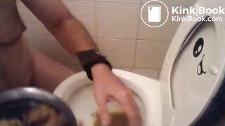Her HUGE shit, I prepared the plate for my feeding