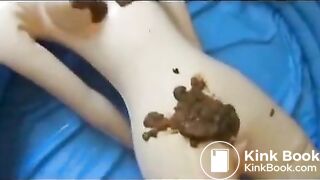 wife with pumped up pussy shits on love doll