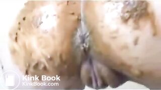 wife with pumped up pussy shits on love doll