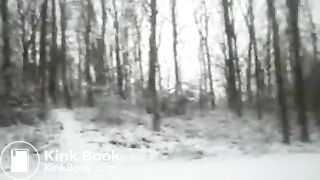 BBW SHITS IN SNOW